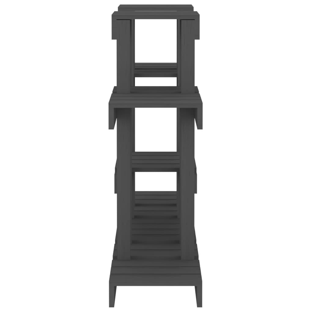 Βάση Γλάστρας Γκρι 104,5x25x77,5 εκ. από Μασίφ Ξύλο Πεύκου - Pakobazaar