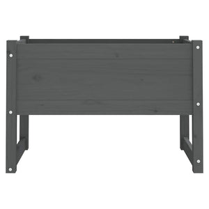 Ζαρντινιέρα Γκρι 78 x 40 x 52 εκ. από Μασίφ Ξύλο Πεύκου