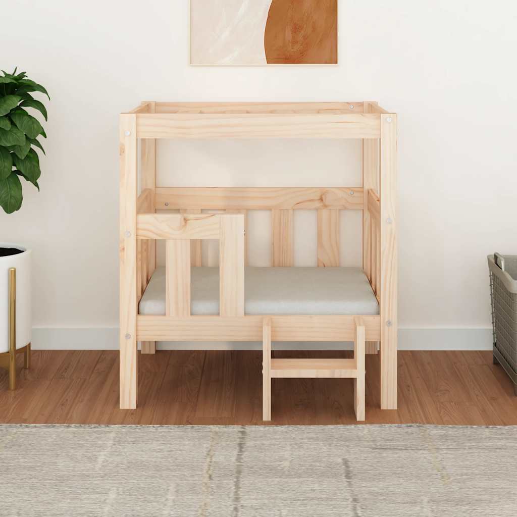 Κρεβάτι Σκύλου 65,5 x 50,5 x 70 εκ. από Μασίφ Ξύλο Πεύκου - Pakobazaar