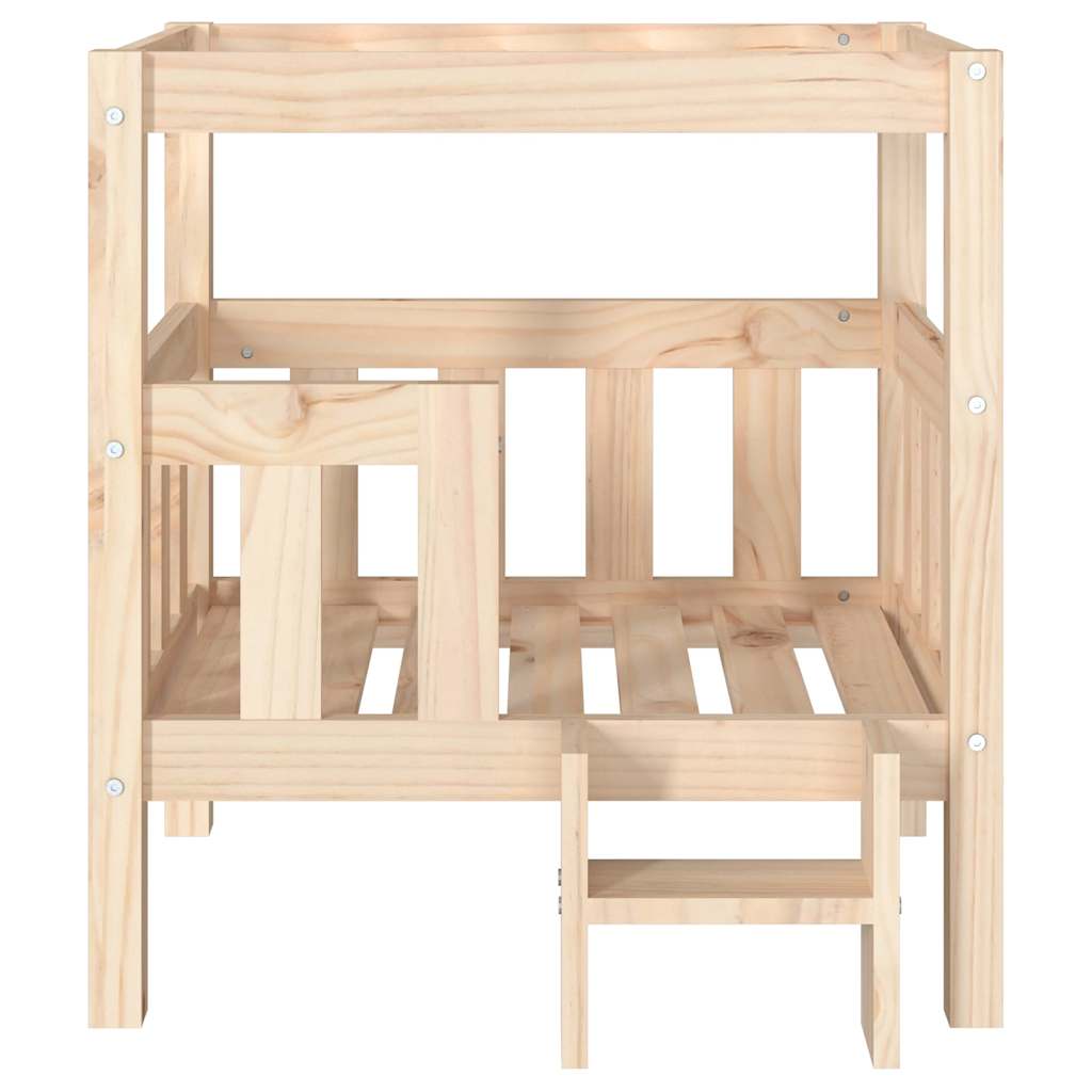 Κρεβάτι Σκύλου 65,5 x 50,5 x 70 εκ. από Μασίφ Ξύλο Πεύκου - Pakobazaar