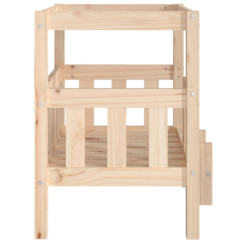 Κρεβάτι Σκύλου 65,5 x 50,5 x 70 εκ. από Μασίφ Ξύλο Πεύκου - Pakobazaar