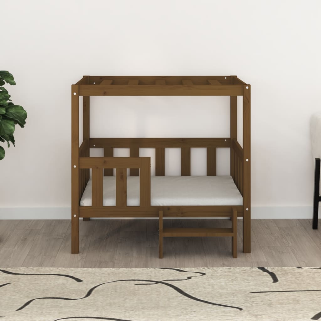 Κρεβάτι Σκύλου Μελί 95,5x73,5x90 εκ. από Μασίφ Ξύλο Πεύκου