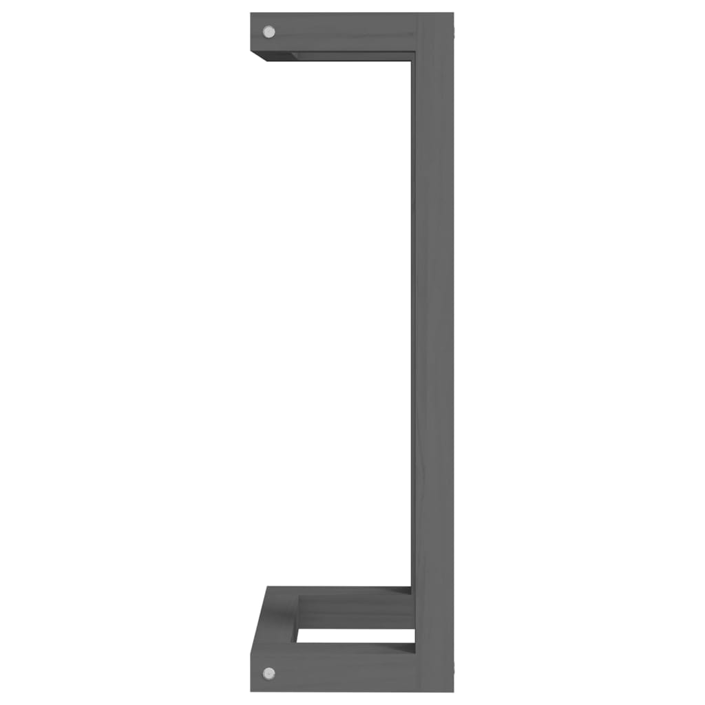 Πετσετοκρεμάστρα Γκρι 23x18x60 εκ. από Μασίφ Ξύλο Πεύκου