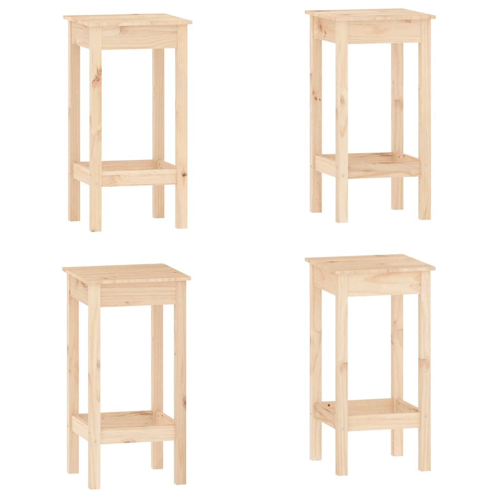 Σετ Επίπλων Μπαρ 5 Τεμαχίων από Μασίφ Ξύλο Πεύκου