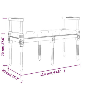 Πάγκος 110 x 40 x 70 εκ. Λινός