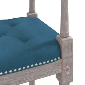 Πάγκος Μπλε 110 x 40 x 70 εκ. Βελούδινος