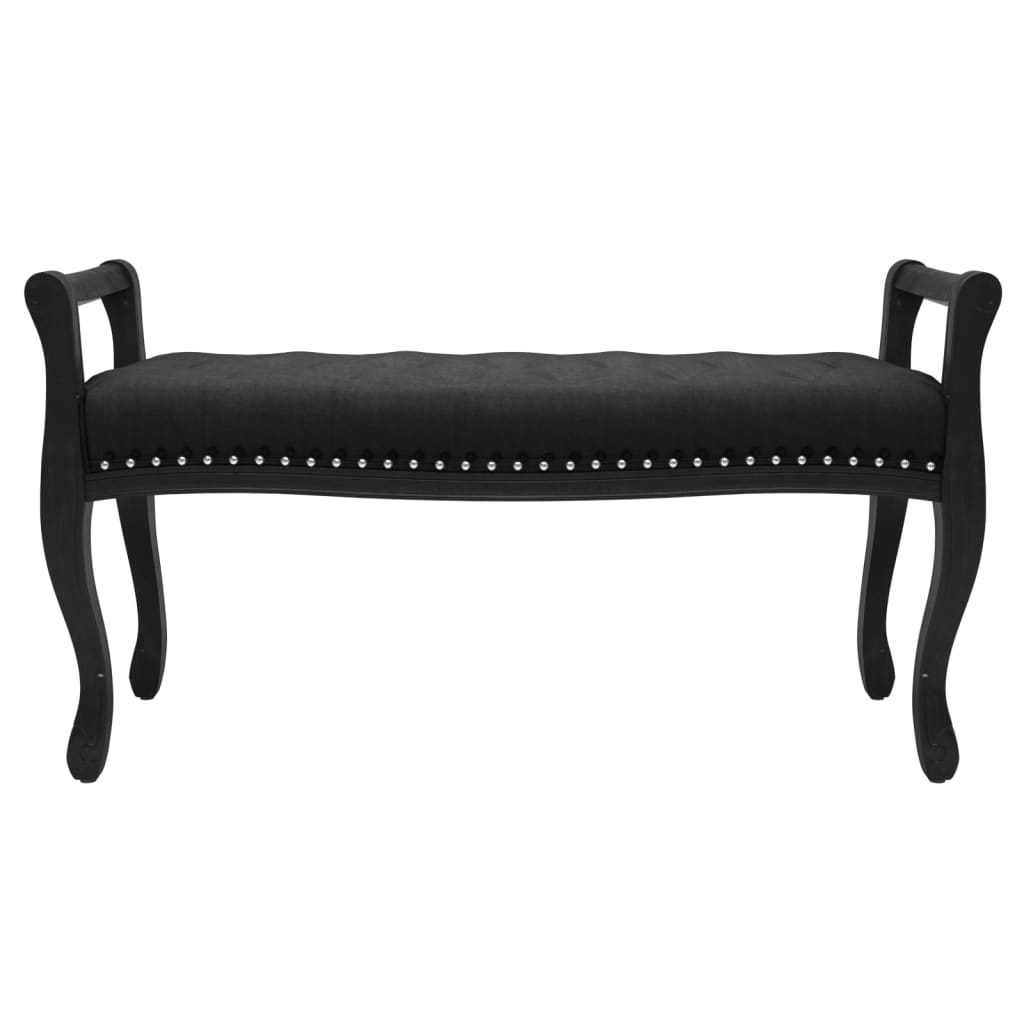 Πάγκος Μαύρος 110x45x60 εκ. Βελούδινος