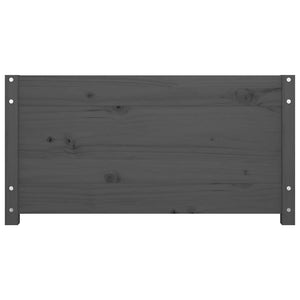 Κρεβάτι LED Γκρι 75x190 εκ Μασίφ Ξύλο Πεύκου Small Single