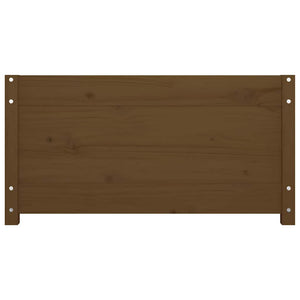 Κρεβάτι LED Καφέ Μελί 75x190 Μασίφ Ξύλο Πεύκου Small Single