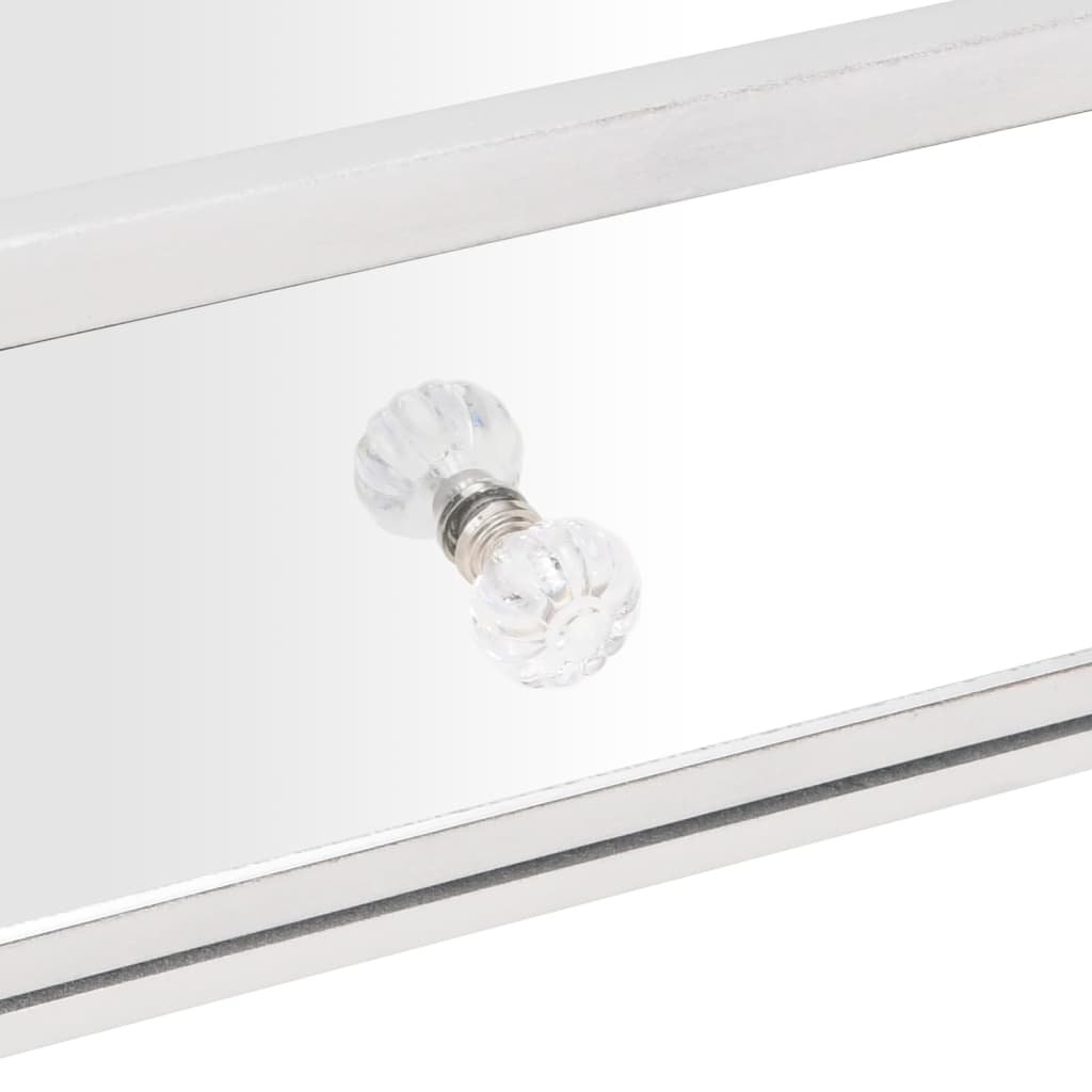 Τραπεζάκι Σαλονιού Καθρέφτης 106x45x45 εκ. Επεξ. Ξύλο & Γυαλί