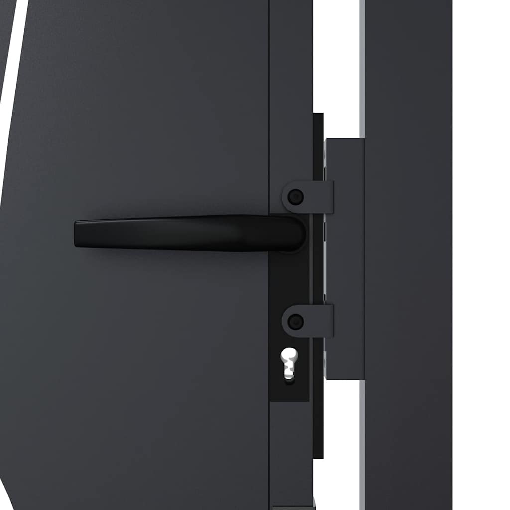 Πόρτα Κήπου Ανθρακί 100x175 εκ. Σχέδιο Χαλυβδόφυλλου από Ατσάλι - PAKOBAZAAR