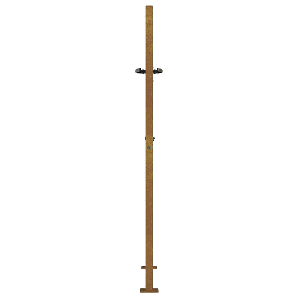 Πόρτα Κήπου με Σχέδιο Χόρτου από Ατσάλι Corten 100x150 εκ. - PAKOBAZAAR