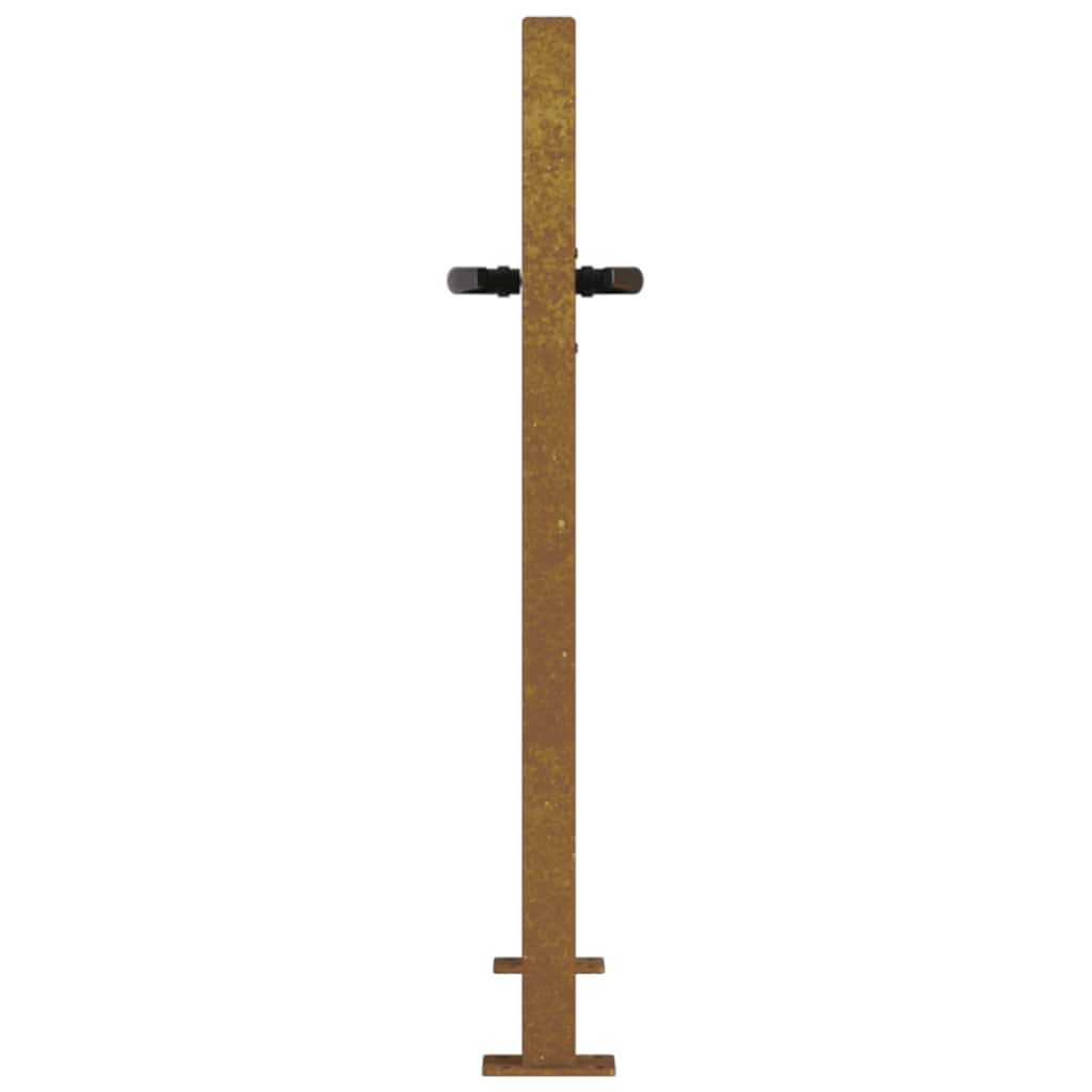 Πόρτα Κήπου από Μπαμπού με Σχέδιο Ατσάλι Corten 100x75 εκ. - PAKOBAZAAR