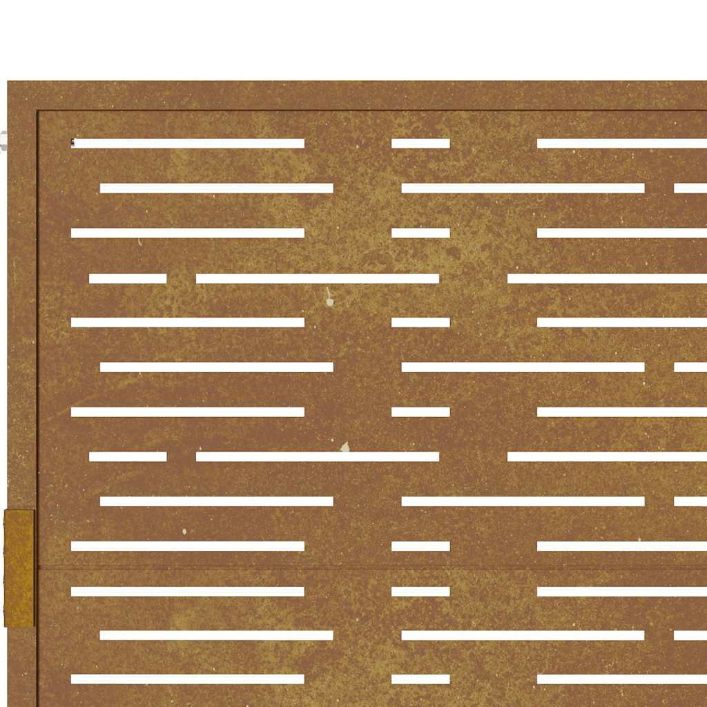 Πόρτα Κήπου Τετράγωνη 100x100 εκ. από Ατσάλι Corten - PAKOBAZAAR