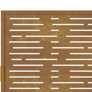 Πόρτα Κήπου Τετράγωνη 100x150 εκ. από Ατσάλι Corten - PAKOBAZAAR