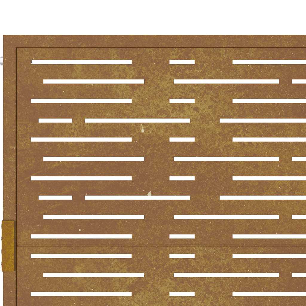 Πόρτα Κήπου Τετράγωνη 100 x 175 εκ. από Ατσάλι Corten - PAKOBAZAAR