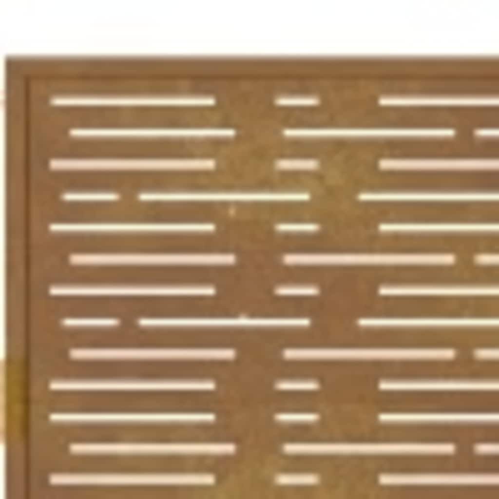 Πόρτα Κήπου Τετράγωνη 100x200 εκ. από Ατσάλι Corten - PAKOBAZAAR