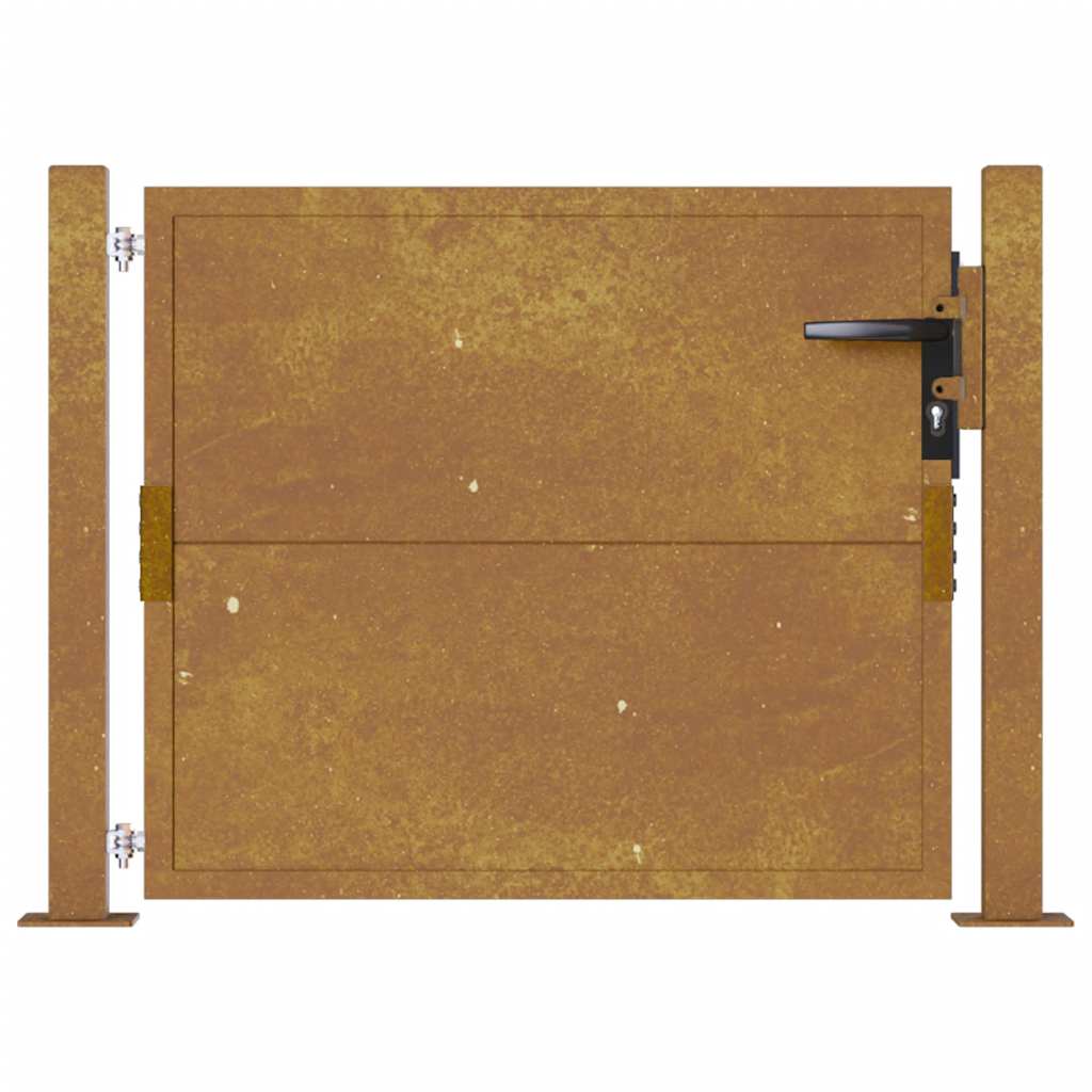 Πόρτα Κήπου από Ατσάλι Corten 100x75 εκ. - PAKOBAZAAR