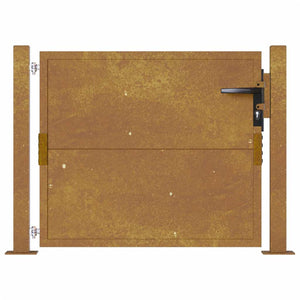Πόρτα Κήπου 100x100 εκ. από Ατσάλι Corten - PAKOBAZAAR