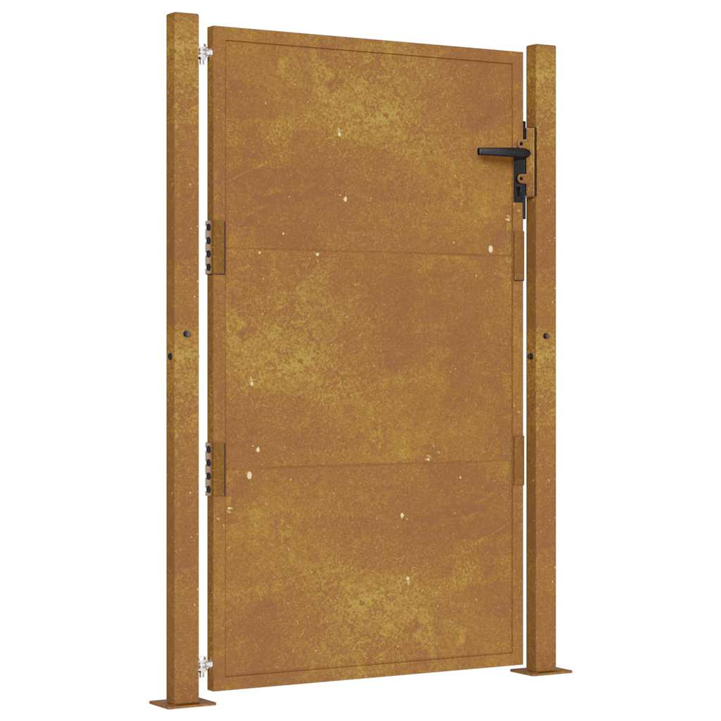 Πόρτα Κήπου 100x125 εκ. από Ατσάλι Corten - PAKOBAZAAR