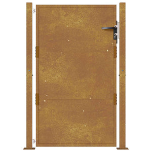 Πόρτα Κήπου 100x125 εκ. από Ατσάλι Corten - PAKOBAZAAR