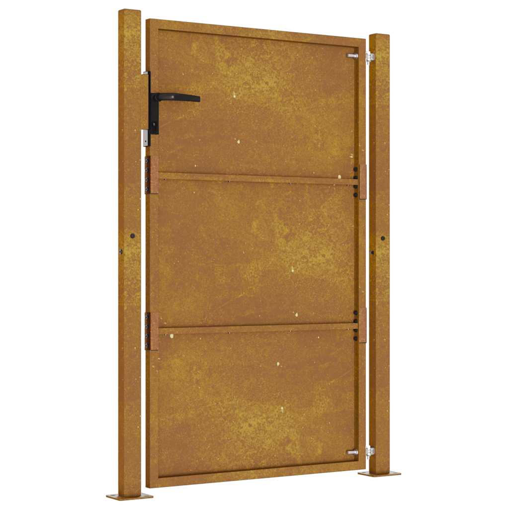 Πόρτα Κήπου 100x125 εκ. από Ατσάλι Corten - PAKOBAZAAR
