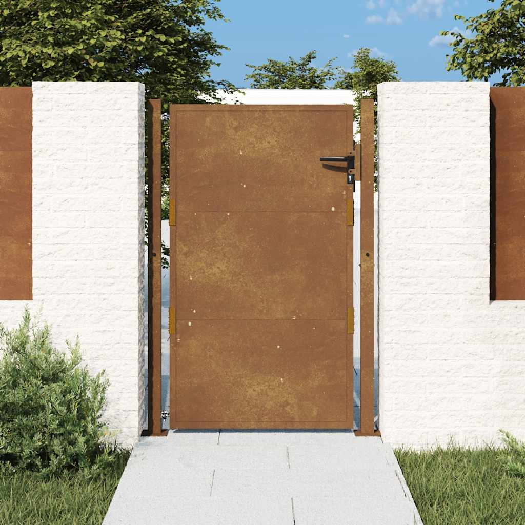 Πόρτα Κήπου 100x125 εκ. από Ατσάλι Corten - PAKOBAZAAR