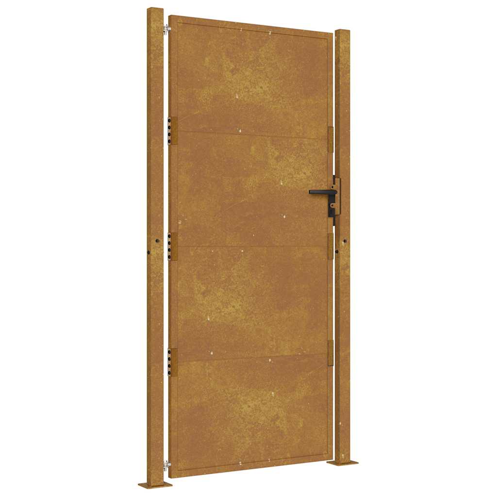 Πόρτα Κήπου 100x175 εκ. από Ατσάλι Corten - Pakobazaar