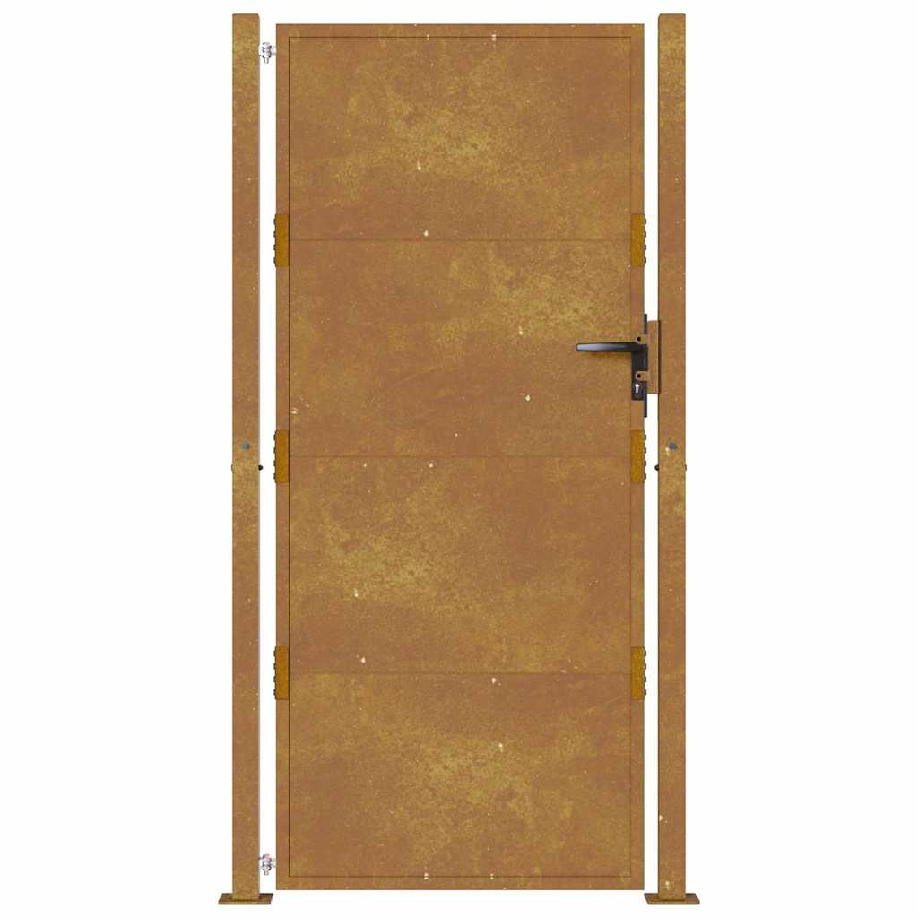 Πόρτα Κήπου 100x175 εκ. από Ατσάλι Corten - Pakobazaar