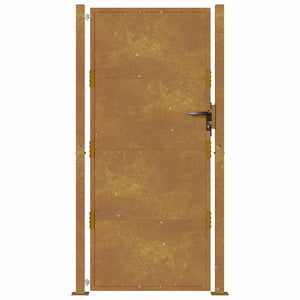 Πόρτα Κήπου 100x175 εκ. από Ατσάλι Corten - Pakobazaar