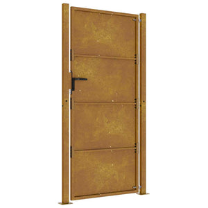 Πόρτα Κήπου 100x175 εκ. από Ατσάλι Corten - Pakobazaar