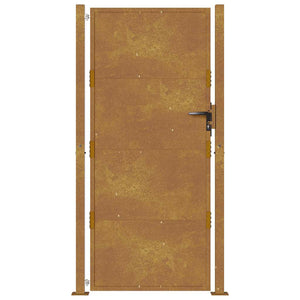 Πόρτα Κήπου 100x200 εκ. από Ατσάλι Corten - PAKOBAZAAR