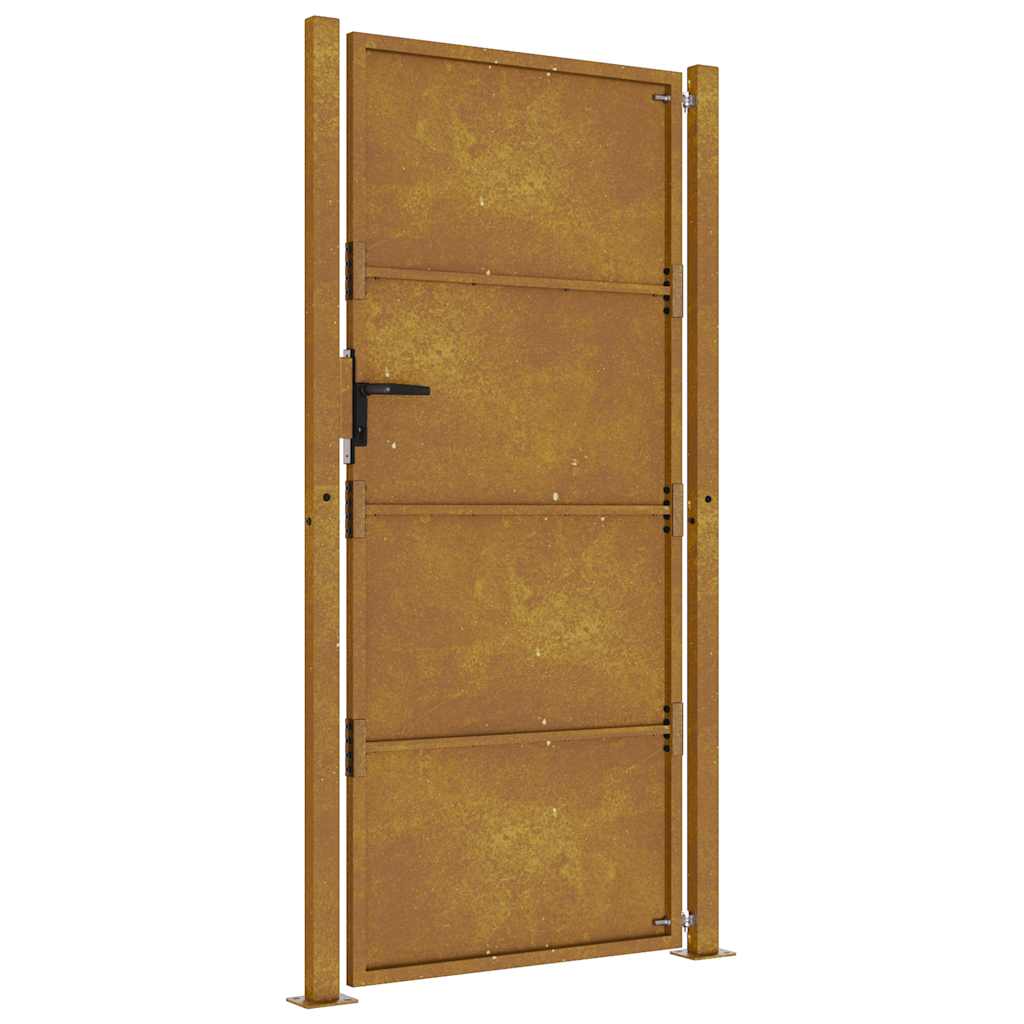 Πόρτα Κήπου 100x200 εκ. από Ατσάλι Corten - PAKOBAZAAR