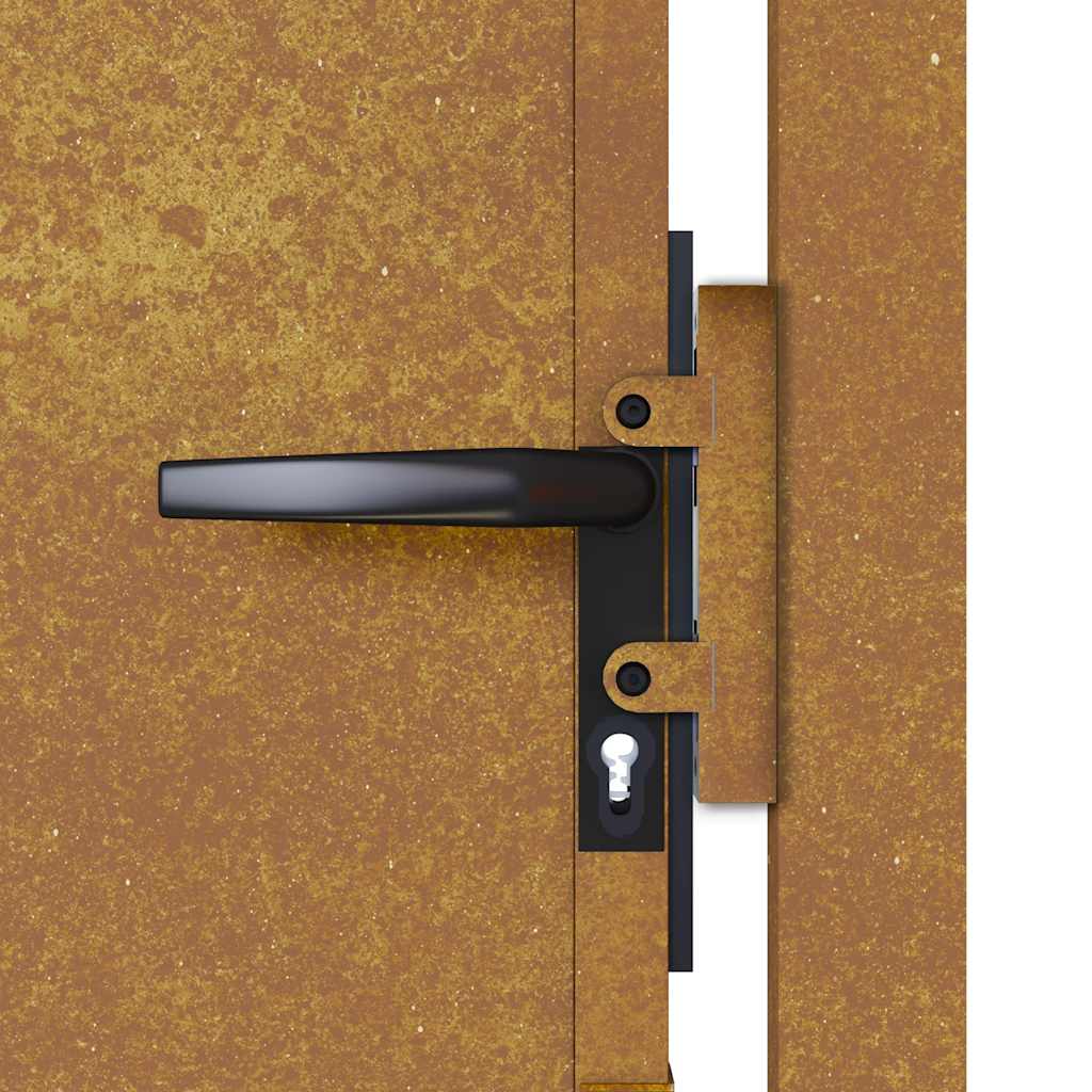 Πόρτα Κήπου 100x200 εκ. από Ατσάλι Corten - PAKOBAZAAR