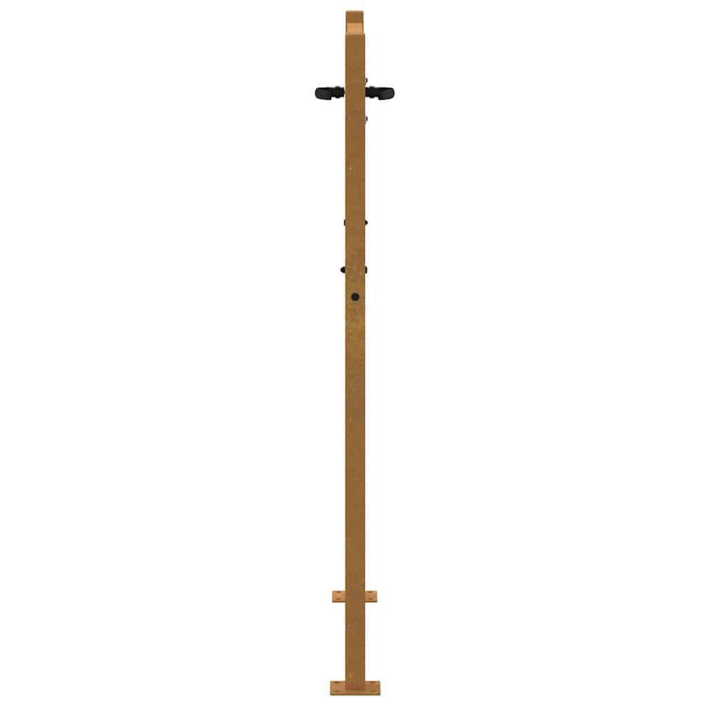 Πόρτα Κήπου με Σχέδιο Χόρτου από Ατσάλι Corten 100x125 εκ. - PAKOBAZAAR