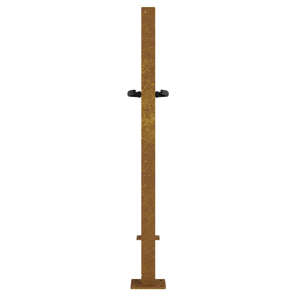 Πόρτα Κήπου από Μπαμπού με Σχέδιο Ατσάλι Corten 100x75 εκ. - PAKOBAZAAR