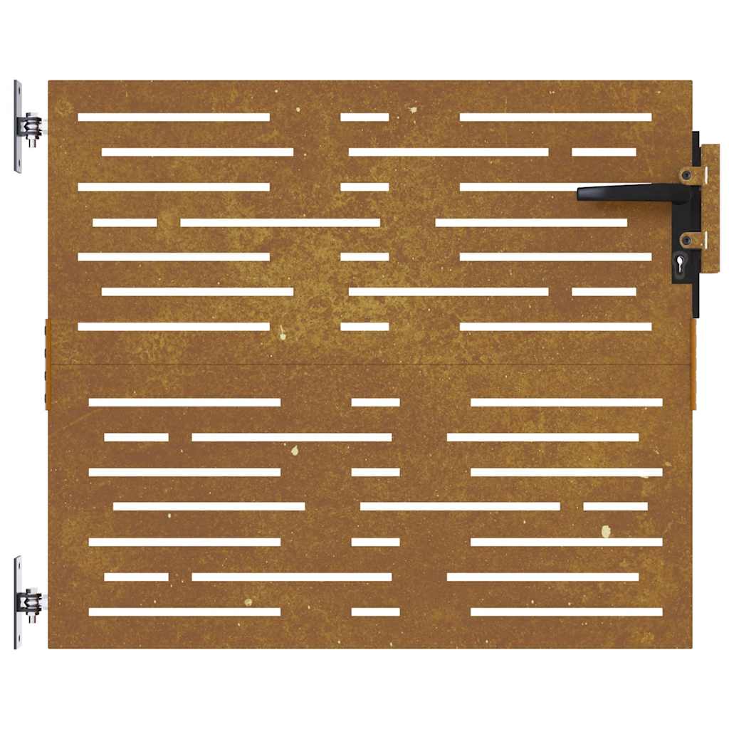 Πόρτα Κήπου Τετράγωνη 85x75 εκ. από Ατσάλι Corten - Pakobazaar