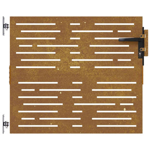 Πόρτα Κήπου Τετράγωνη 85x75 εκ. από Ατσάλι Corten - Pakobazaar