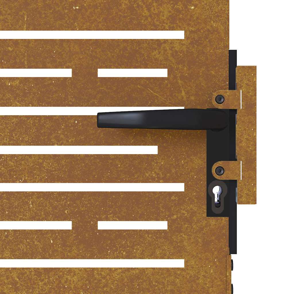 Πόρτα Κήπου Τετράγωνη 85x100 εκ. από Ατσάλι Corten - PAKOBAZAAR