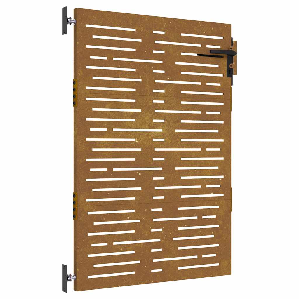Πόρτα Κήπου Τετράγωνη 85x125 εκ. από Ατσάλι Corten - PAKOBAZAAR