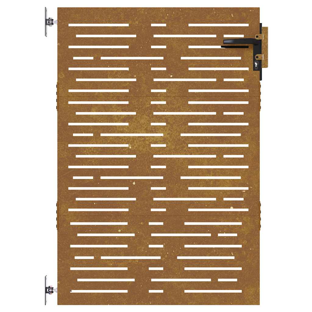Πόρτα Κήπου Τετράγωνη 85x125 εκ. από Ατσάλι Corten - PAKOBAZAAR