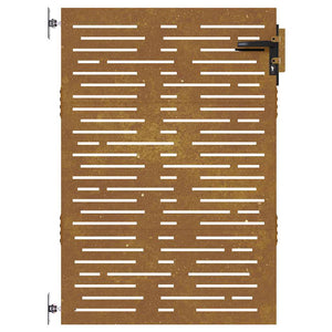 Πόρτα Κήπου Τετράγωνη 85x125 εκ. από Ατσάλι Corten - PAKOBAZAAR