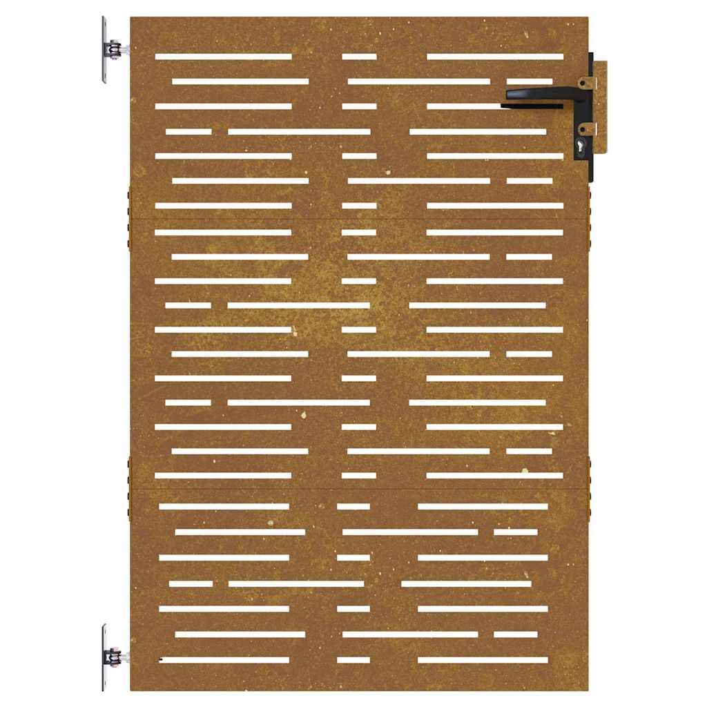 Πόρτα Κήπου Τετράγωνη 85x150 εκ. από Ατσάλι Corten - PAKOBAZAAR