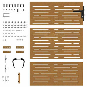 Πόρτα Κήπου Τετράγωνη 85x150 εκ. από Ατσάλι Corten - PAKOBAZAAR