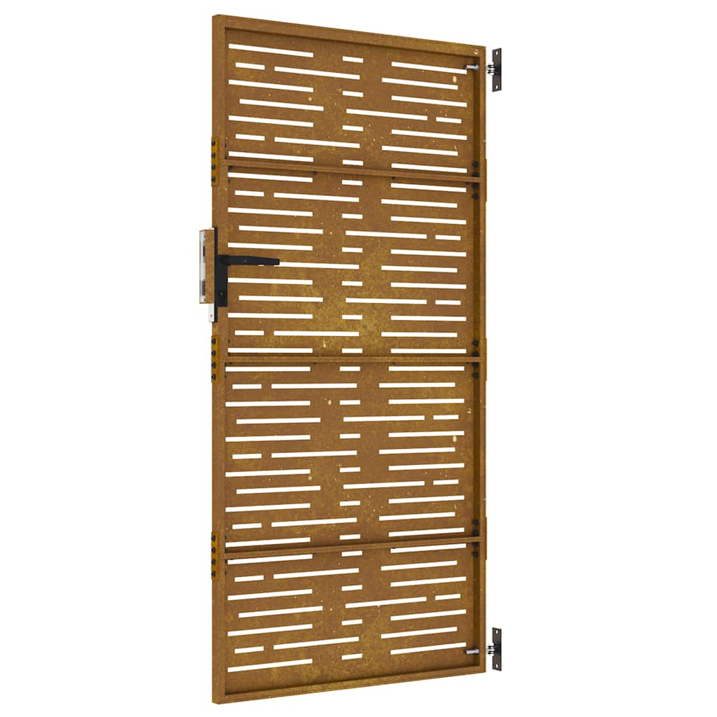 Πόρτα Κήπου Τετράγωνη 85 x 200 εκ. από Ατσάλι Corten - Pakobazaar