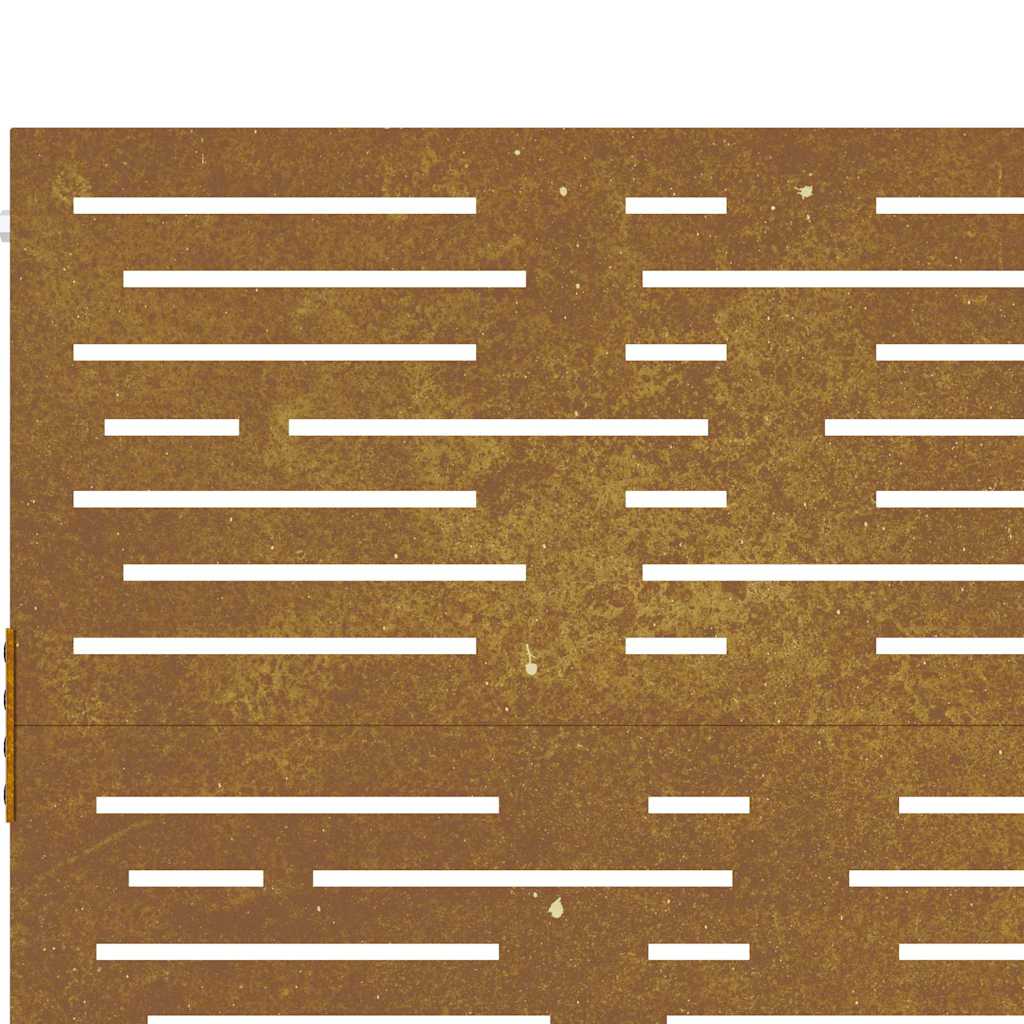 Πόρτα Κήπου Τετράγωνη 100x75 εκ. από Ατσάλι Corten - PAKOBAZAAR