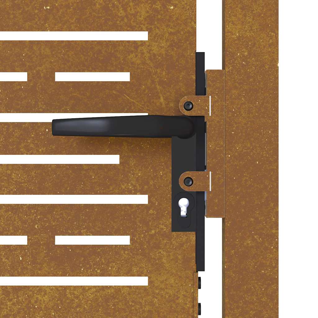 Πόρτα Κήπου Τετράγωνη 100x125 εκ. από Ατσάλι Corten - PAKOBAZAAR