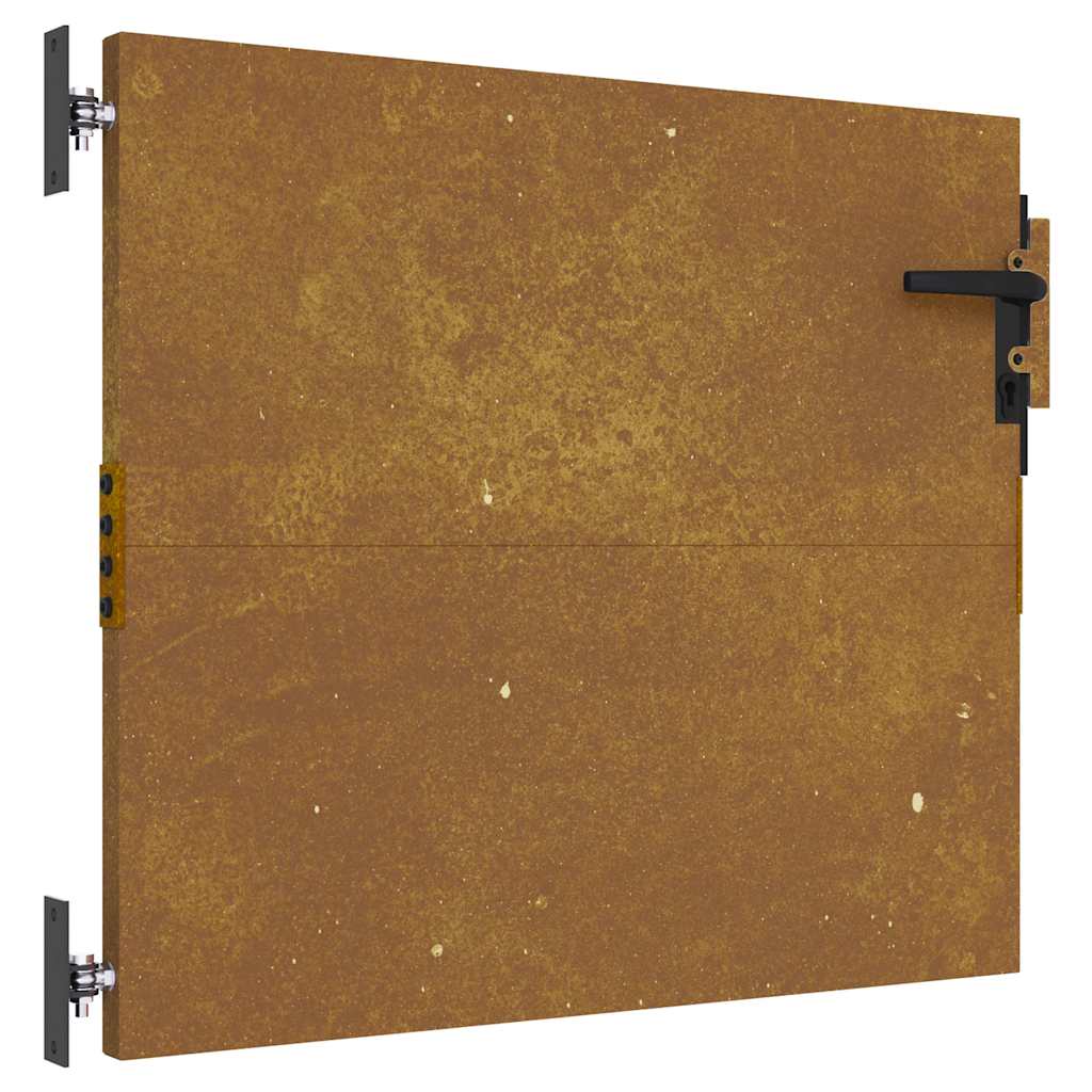 Πόρτα Κήπου Τετράγωνη 85x125 εκ. από Ατσάλι Corten - PAKOBAZAAR