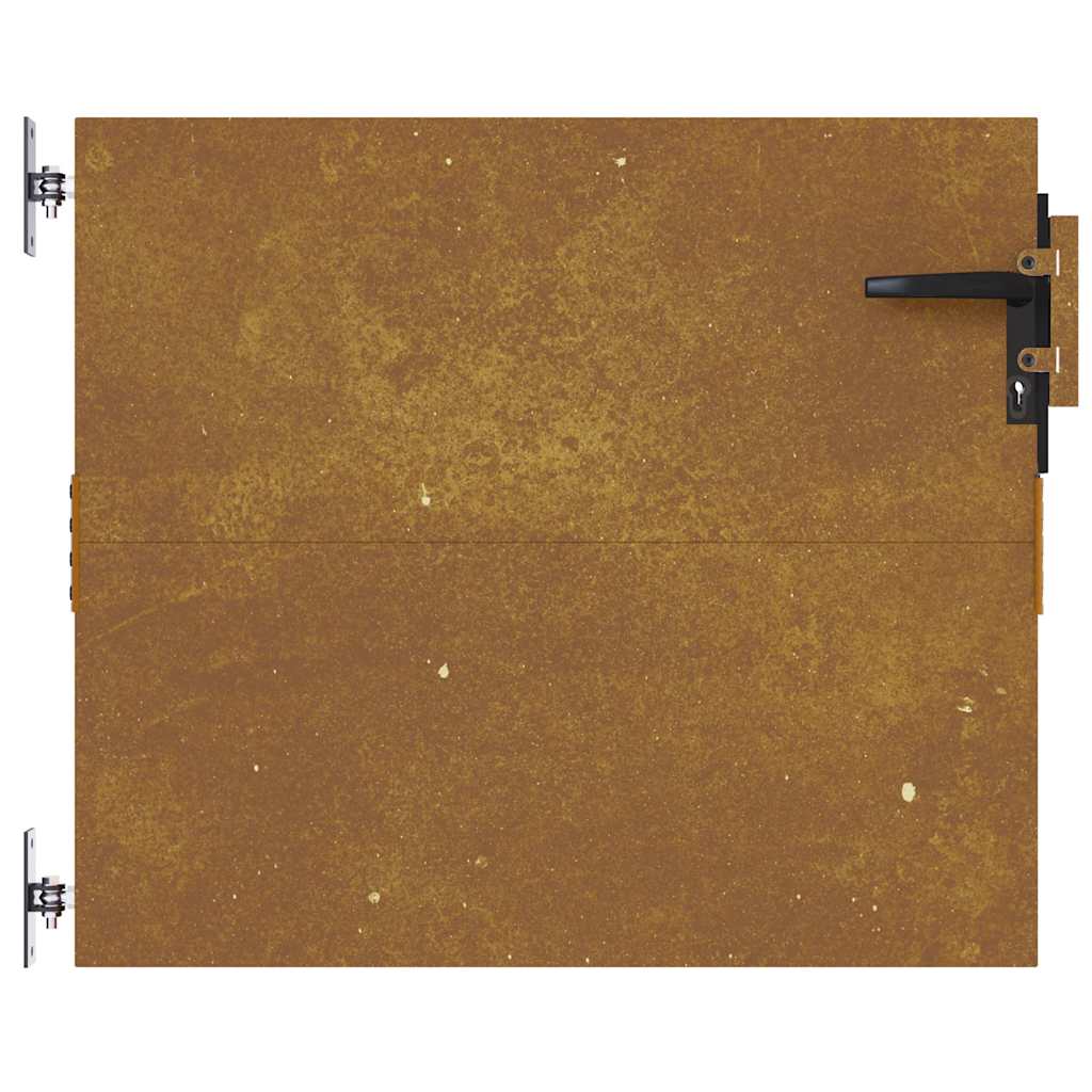 Πόρτα Κήπου Τετράγωνη 85x125 εκ. από Ατσάλι Corten - PAKOBAZAAR
