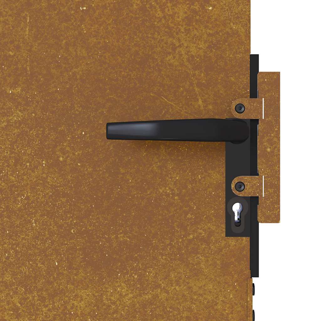 Πόρτα Κήπου 85x125 εκ. από Ατσάλι Corten - PAKOBAZAAR